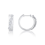 Montage Diamond Cross Hoops