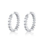 Montage Emerald Hoop Earrings