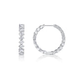 Montage Emerald Hoop Earrings