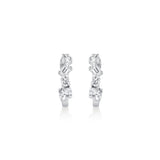Mini Montage Mixed Cut Diamond Hoops