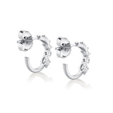 Mini Montage Mixed Cut Diamond Hoops