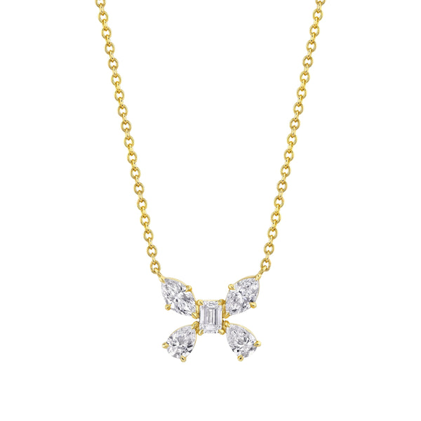MICHAEL M Fashion Necklaces 14K Yellow Gold Montage Butterfly Pendant