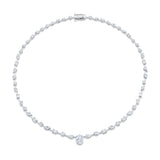 Montage Oval Diamond Center Riviera Necklace