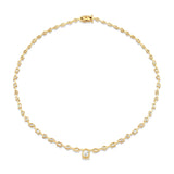 Montage Oval Diamond Center Riviera Necklace