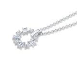 Mini Montage Baguette and Princess Cut Ring Pendant