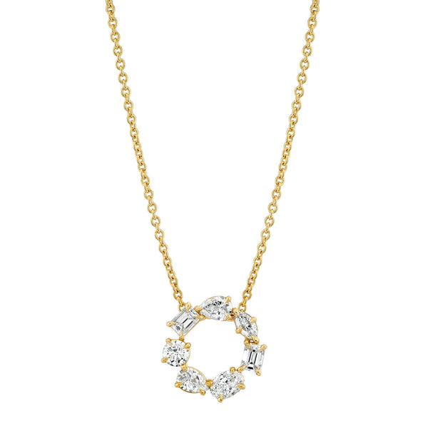 MICHAEL M Fashion Necklaces Montage Circle Necklace