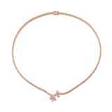 Montage Cluster Drop Tennis Necklace