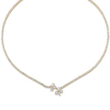 Montage Cluster Drop Tennis Necklace