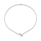 Montage Cluster Drop Tennis Necklace