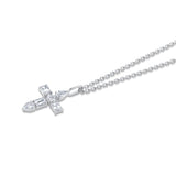 Montage Diamond Emerald Cross Pendant