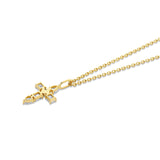 Montage Diamond Emerald Cross Pendant