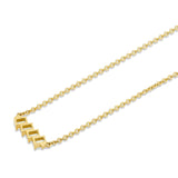 Mini Montage Emerald Cut Diamond Bar Necklace