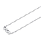 Mini Montage Emerald Cut Diamond Bar Necklace