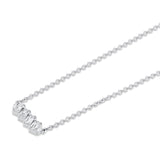 Mini Montage Emerald Cut Diamond Bar Necklace