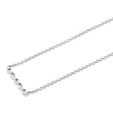 Mini Montage Marquise and Round Cut Diamond Bar Necklace