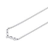 Mini Montage Marquise and Round Cut Diamond Chevron Necklace