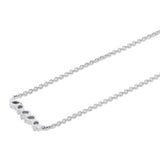 Mini Montage Mixed Cut Diamond Bar Necklace