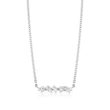 Mini Montage Mixed Cut Diamond Bar Necklace