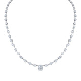 Montage Oval Diamond Center Riviera Necklace