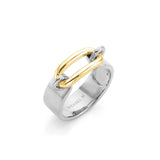 Two Tone Luxe Link Ring