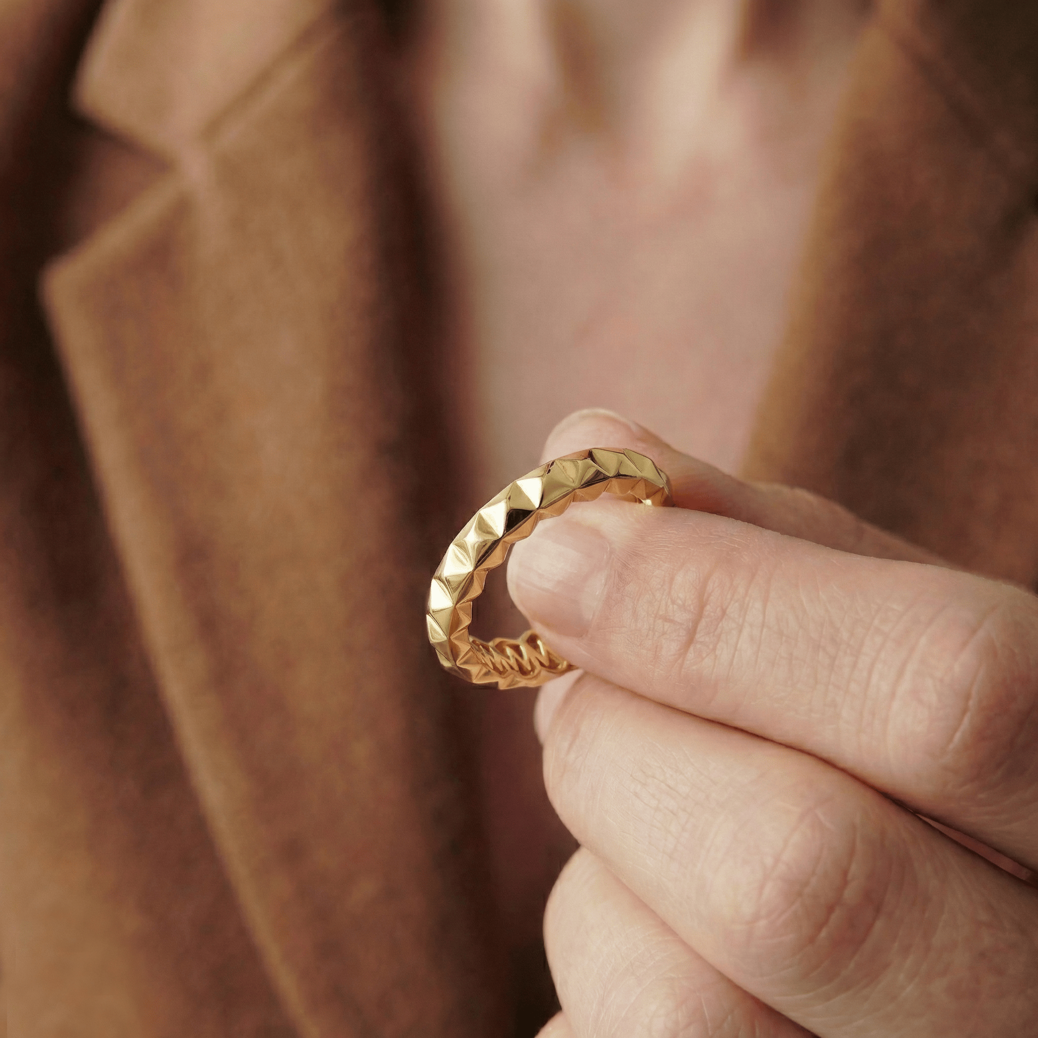 MICHAEL M Fashion Rings 3D Tetra Band