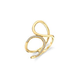 Diamond Twist Bridge Ring
