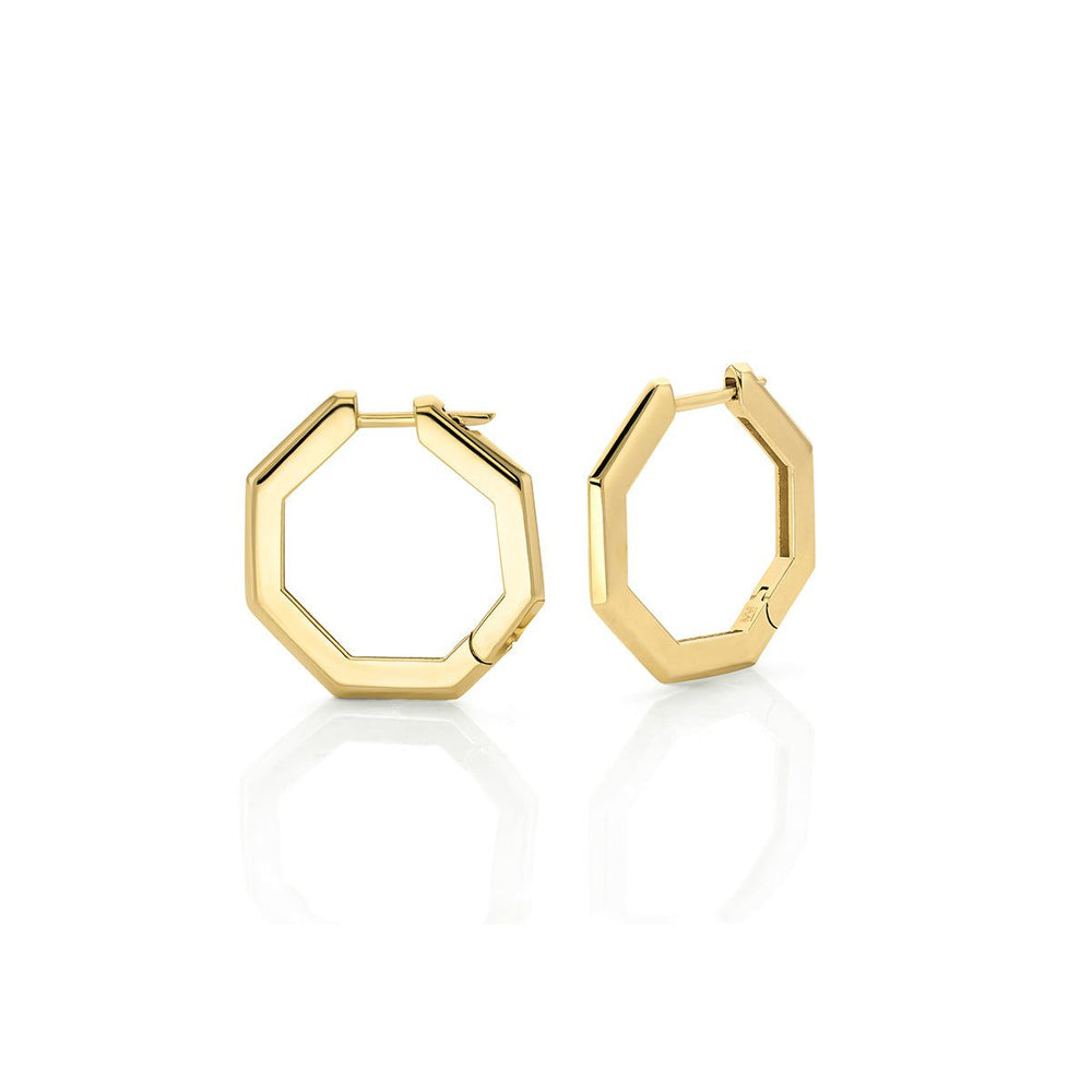 Large Octave Knifed Hoop Earrings