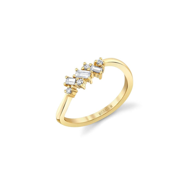 MICHAEL M Fashion Rings Montage Baguette Cluster Ring
