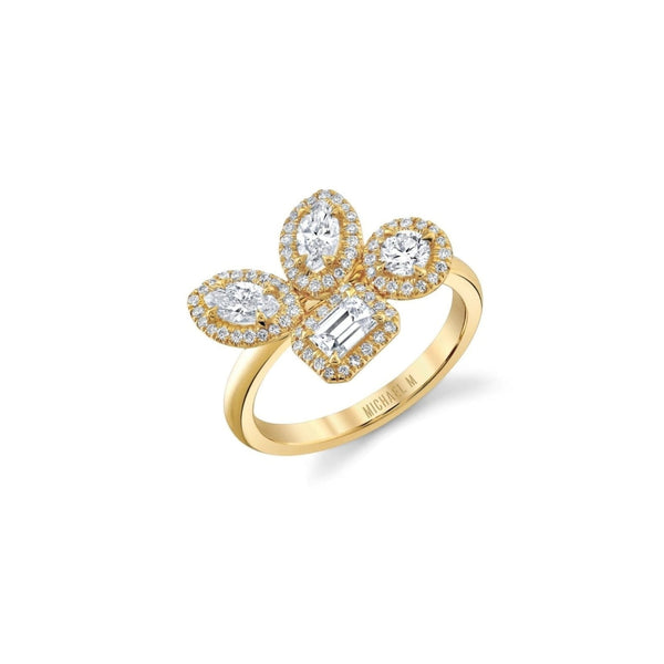 MICHAEL M Fashion Rings Montage Cluster Halo Ring