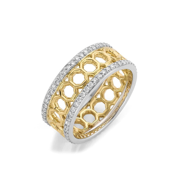 MICHAEL M Fashion Rings Octave Wide Band Ring