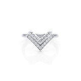 Tetra Chevon Ring