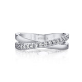 Tetra Diamond Crossover Ring