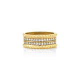 Tetra Double Pavé Band
