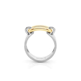 Two Tone Luxe Link Ring