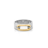 Two Tone Luxe Link Ring