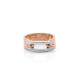 Two Tone Luxe Link Ring