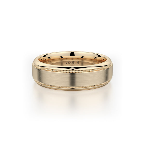 MICHAEL M Men's 14K Yellow Gold / 7 Men's Band MB101 MB-101YG14K