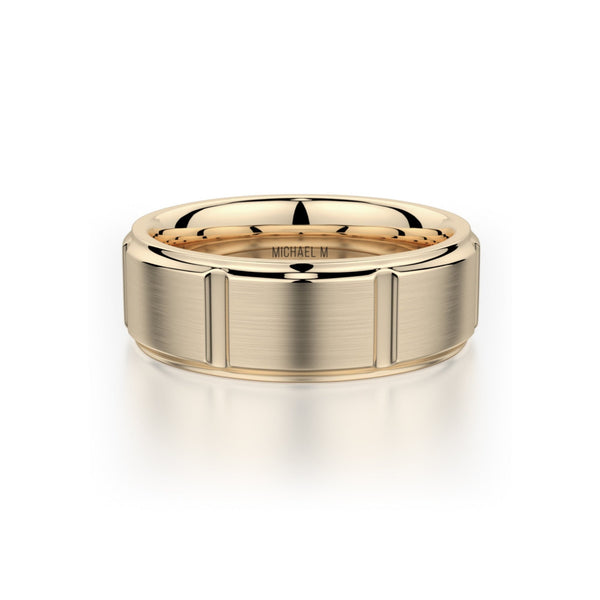 MICHAEL M Men's 14K Yellow Gold / 7 Men's Band MB108 MB-108YG14K
