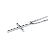 Box Black Diamond Cross Pendant