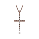 Box Diamond Cross Pendant