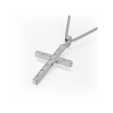 Box Diamond Cross Pendant