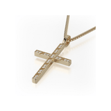 Box Diamond Cross Pendant
