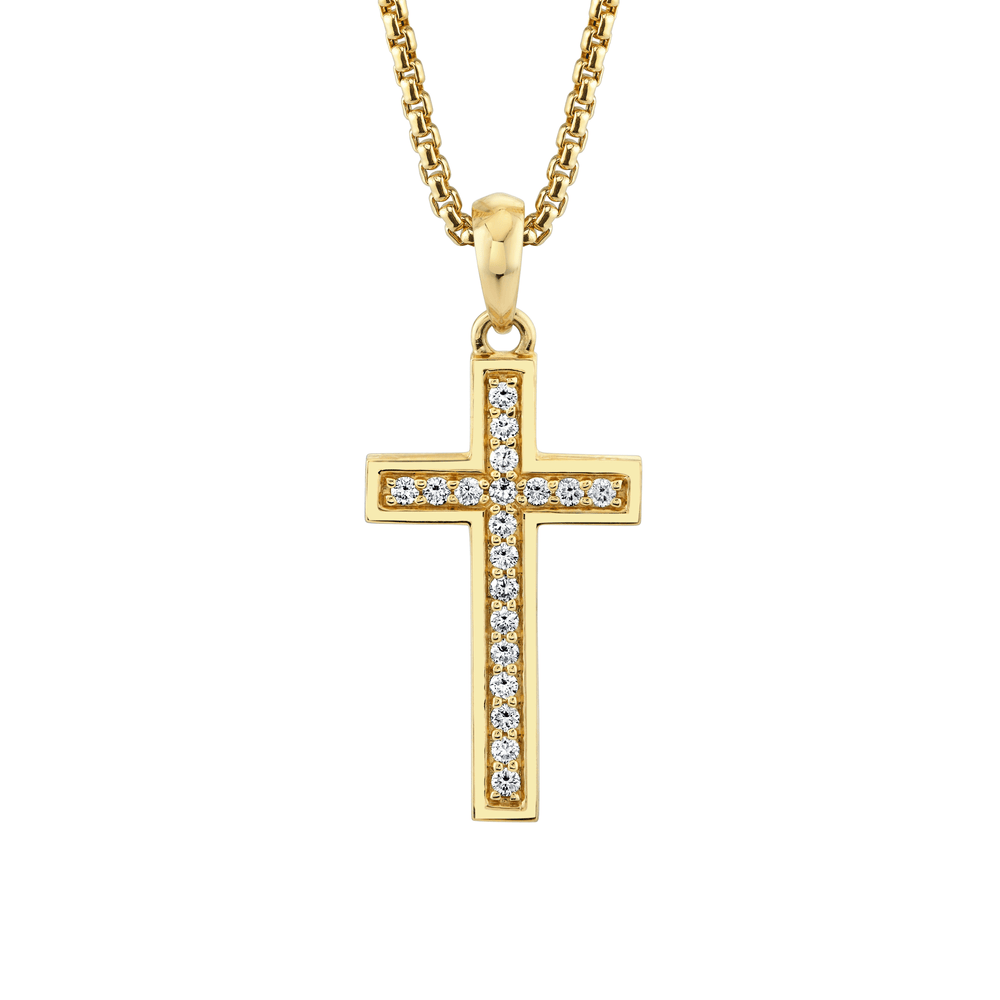 Men's Pave Cross