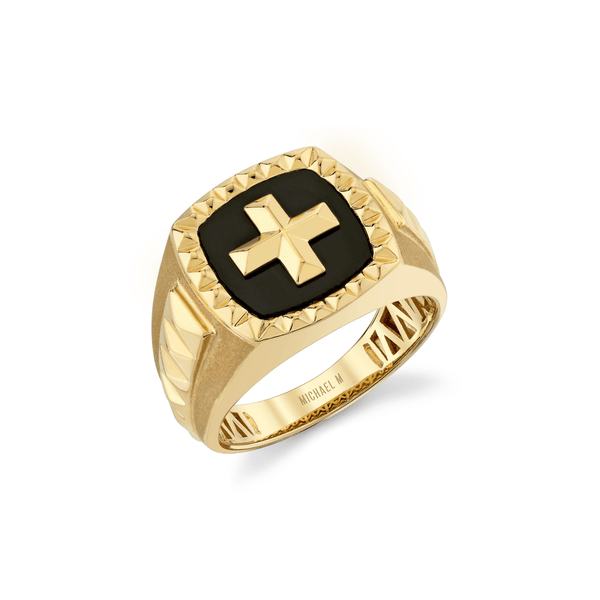 MICHAEL M Men's Men's Tetra Signet Ring