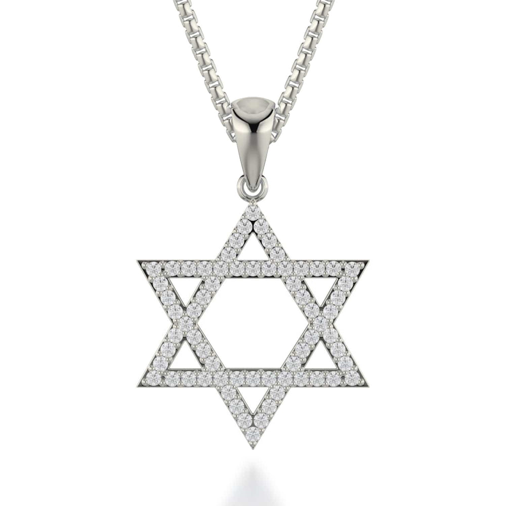 Star of David Diamond Pendant