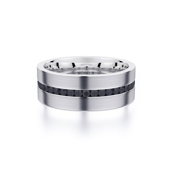 MICHAEL M Men's Titanium / 7 Men's Band MB109 MB109WT