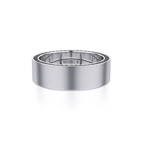 MICHAEL M Men's Titanium / 7 Men's Band MB110 MB110WT