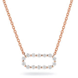 Cloud Pavé Link Necklace