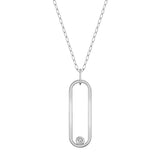 Silver Longline Link Pendant