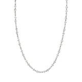 Mixed Shape Bezel Tennis Necklace